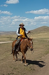 Baagii on his Horse