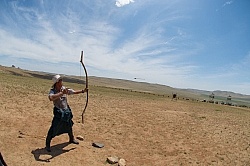 Practising Archery in the 13th century Village