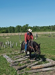 Extrme Cowboy Clinic with Lantz Mclaren at Horse Country