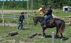 Extrme Cowboy Clinic with Lantz Mclaren at Horse Country