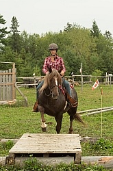 Jenn gets Sabre over the Bridge