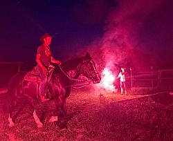 Getting the Horses used to Flares