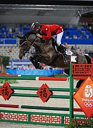 Mac Cone and Ole competing in the Hong Kong Olympics