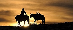 Hideout Ranch Winter Workshop Cowboy Silhouette Hideout Ranch