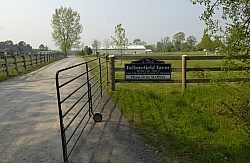 Fallowfield Farms Barn Sign and Entrance