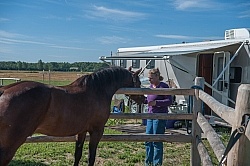 Horse Coiuntry Campground Site Set up