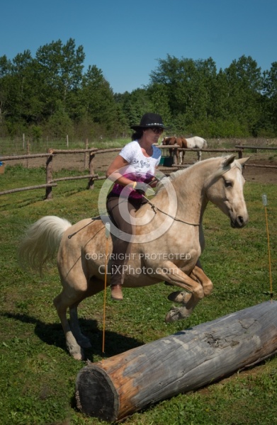 Extrme Cowboy Clinic with Lantz Mclaren at Horse Country
