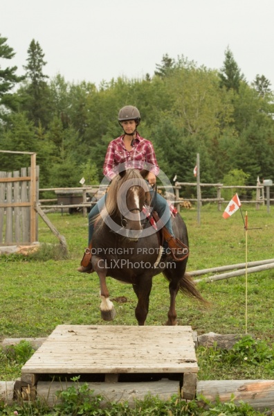 Jenn gets Sabre over the Bridge