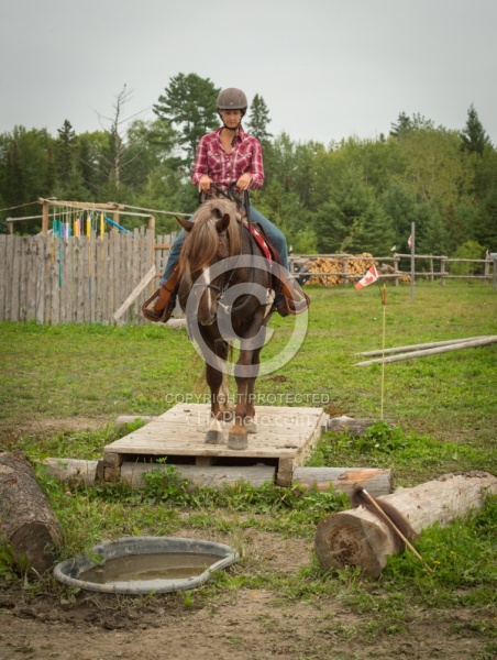 Jenn gets Sabre over the Bridge