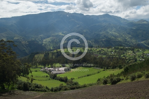 The view of  Hosteria San Jose  in Sigchos, Ecuador