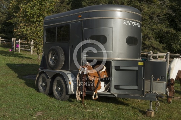 Horse Trailer at Horse Country Campground