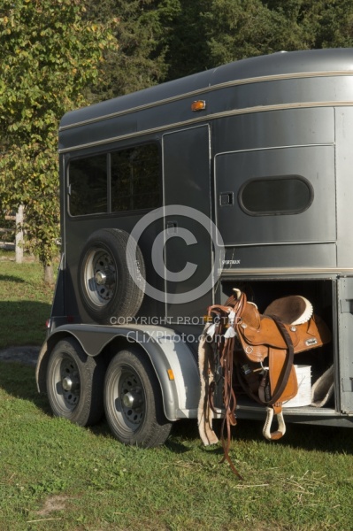 Horse Trailer at Horse Country Campground