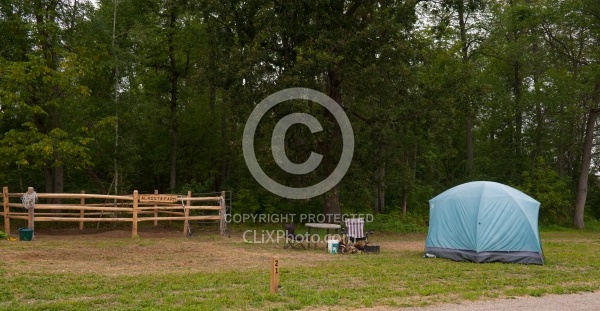 Horse Coiuntry Campground Site Set up
